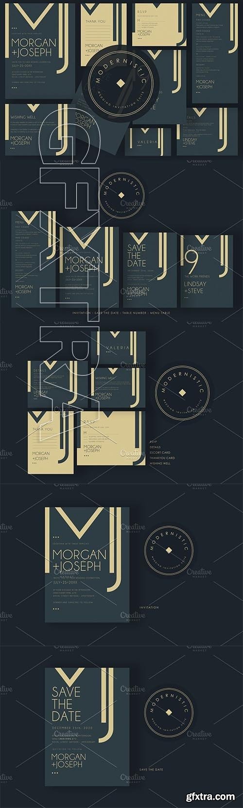 CreativeMarket - Modernistic - Wedding Suite 3747235