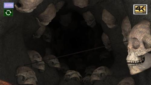 Videohive - Halloween Mystery Skull Cave A3 4K - 34327884 - 34327884