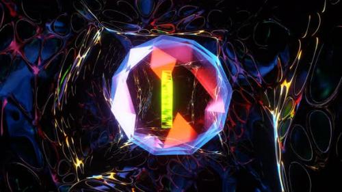 Videohive - VJ Loop Flight of Glass NFT - 34328322 - 34328322