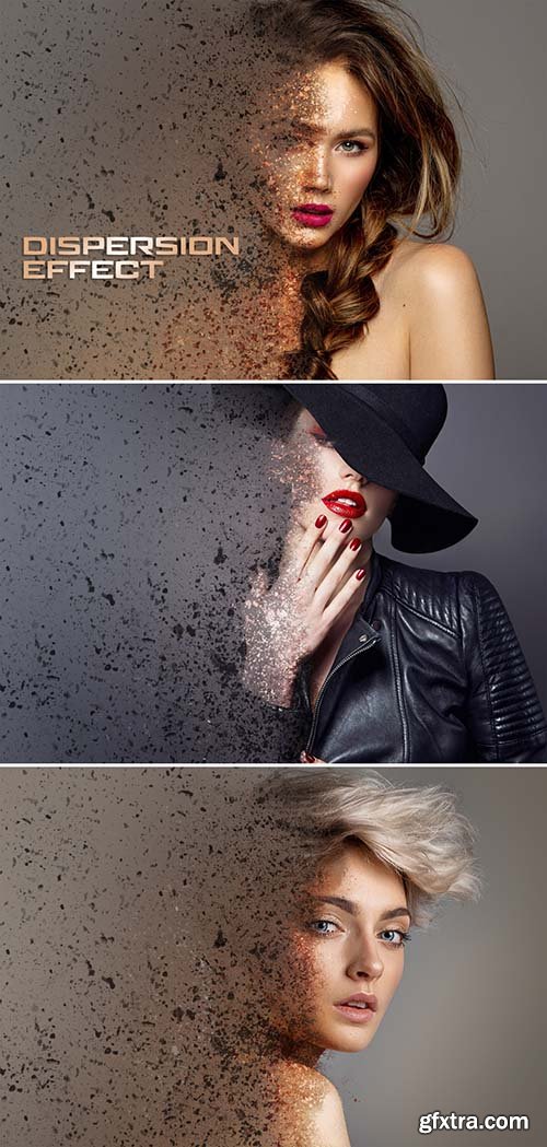 Dispersion Photo Effect with Dust Mockup 403657930