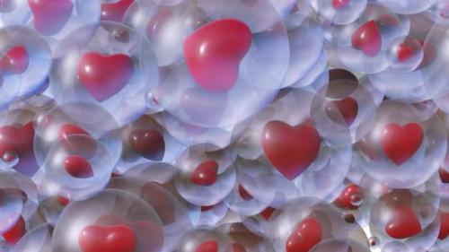 Videohive - Hearts Glass Transition - 34337150 - 34337150