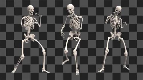 Videohive - Skeletons Rap Loop - 32959126 - 32959126