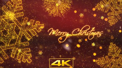 Videohive - Christmas Greetings Snow Crystal V1 - 34259589 - 34259589