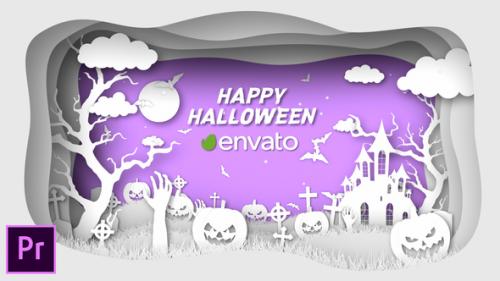 Videohive - Paper Cut Halloween Wishes - Premiere Pro - 34323536 - 34323536