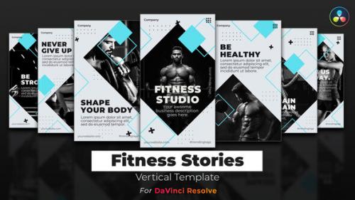 Videohive - Fitness Stories | DaVinci Resolve Template | Vertical - 34234876 - 34234876