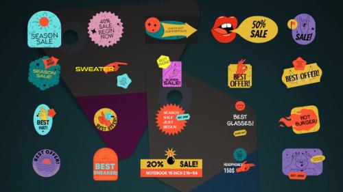 Videohive - Sticker Sale Titles || Premiere Pro MOGRT - 34323127 - 34323127