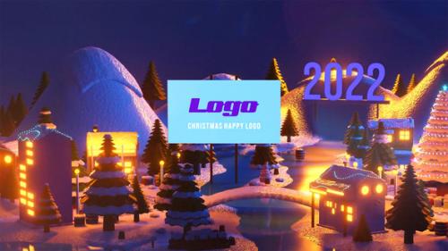 Videohive - Christmas Happy Logo - 34370746 - 34370746