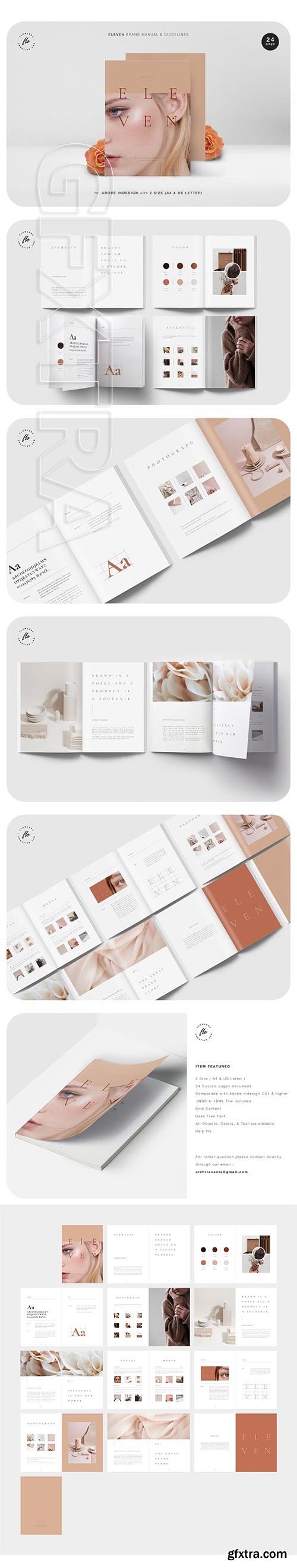 CreativeMarket - ELEVEN Brand Manual & Guidelines 3447798