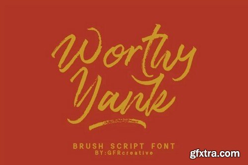 Worthy Yank Brush Font