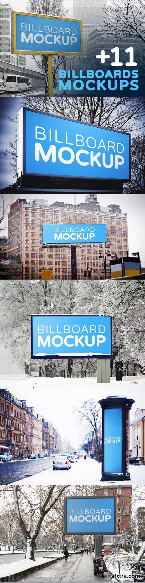 Mockups in Winter - Billboards