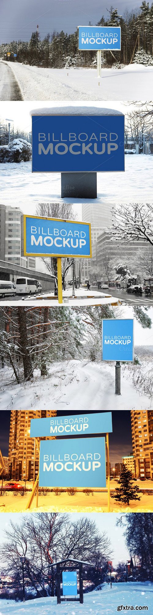 Mockups in Winter - Billboards