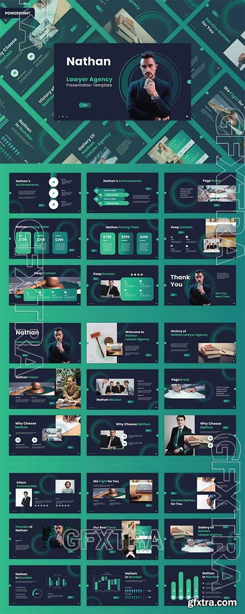 Lawyer Agency Powerpoint, Keynote and Google Slides Template  