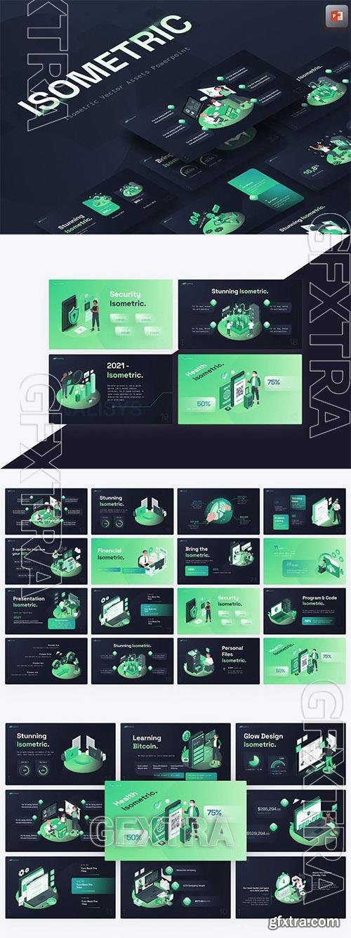 Isometric Vector Asset PowerPoint Template RLEZ497