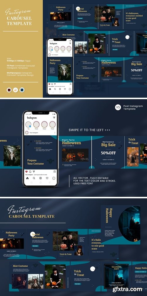 Carousel Halloween Instagram Feed