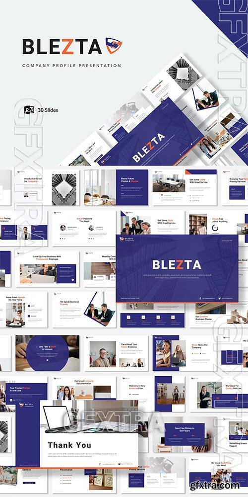 Blezta - Company Profile Presentation Powerpoint, Keynote and Google Slides Template  