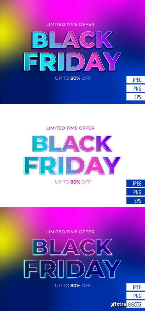 Black Friday Vector Text Effect