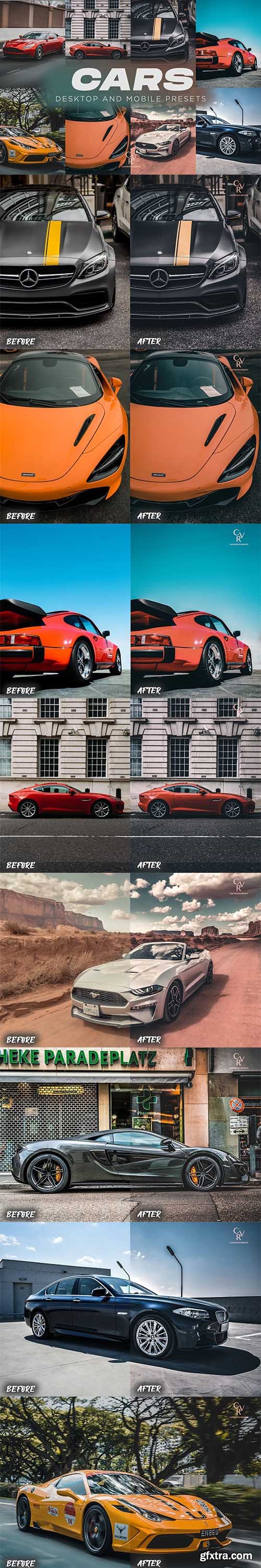 CreativeMarket - 6 Car Lightroom Presets 6279180