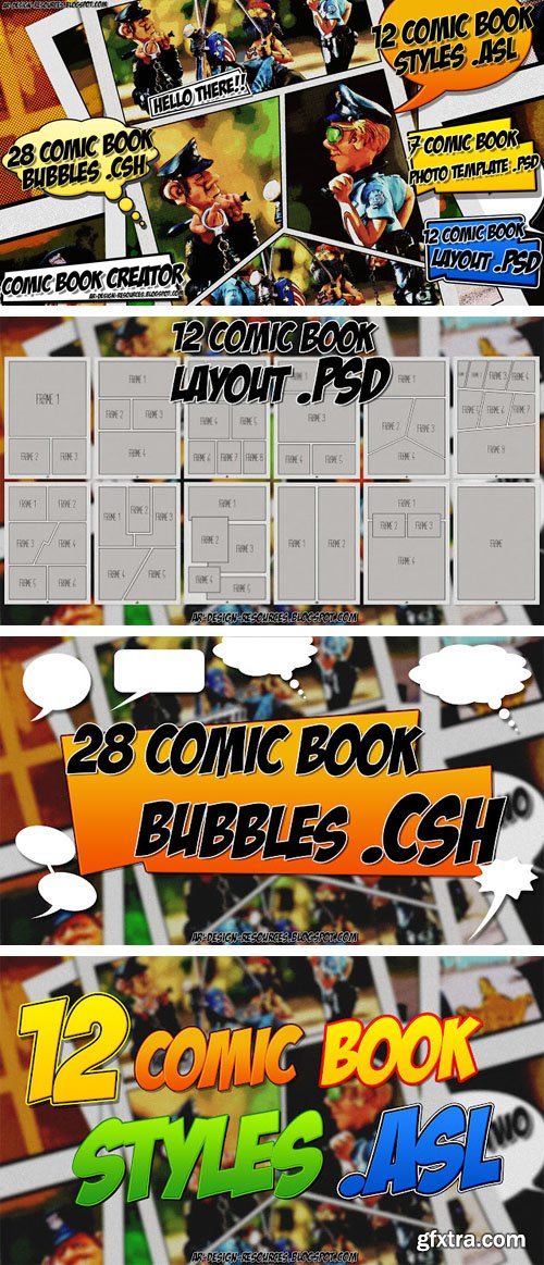 Comic Book Creator Pack for Photoshop