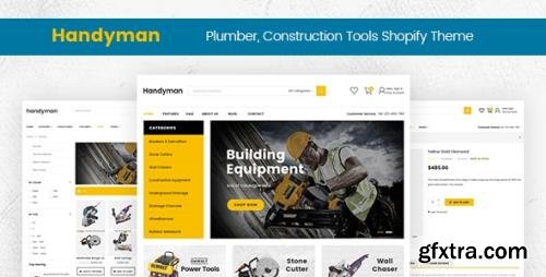 ThemeForest - Handyman v2.0.0 - Drag & Drop Plumber, Construction Tools Shopify Theme - 19900177