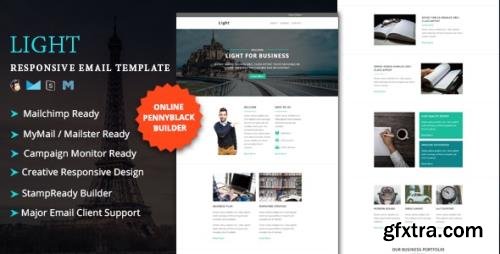 ThemeForest - LIGHT v1.0 - Multipurpose Responsive Email Template + Stampready Online Builder Access (Update: 10 August 21) - 17549625