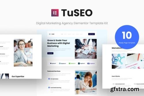 ThemeForest - TuSEO v1.0.0 - Digital Marketing Agency Elementor Template Kit - 34274615