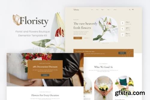 ThemeForest - Floristy v1.0.0 - Florist & Flower Boutique Elementor Template Kit - 34328524