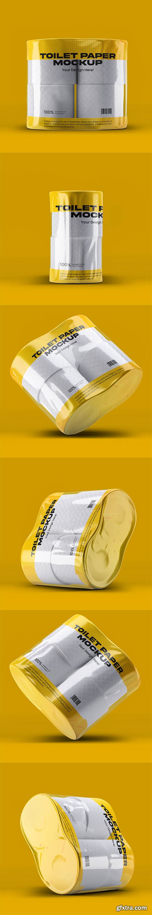 Toilet paper mockup