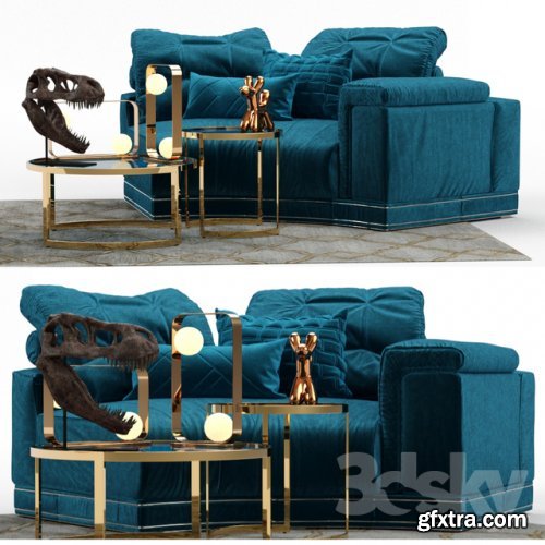 Andrew Sofa by Fendi (Section A)