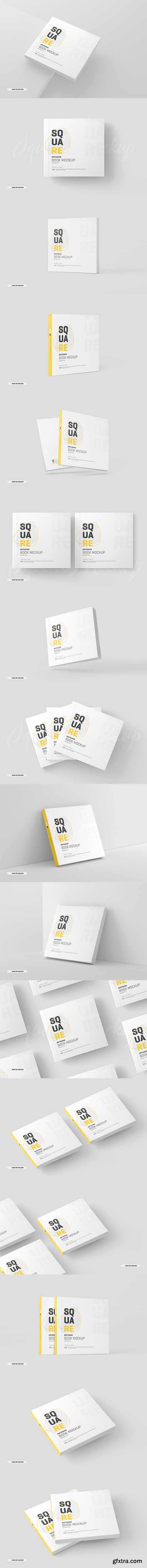 CreativeMarket - Square Softcover Book Mockup 6367319