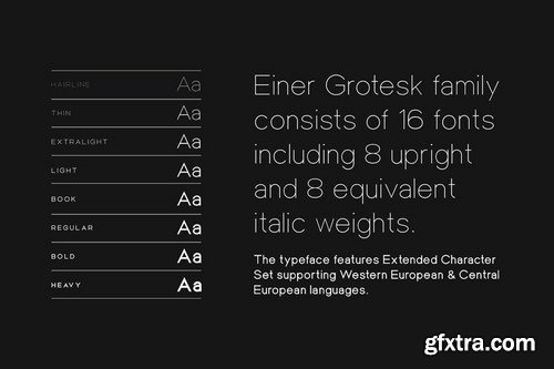 Einer Grotesk - Modern Sans-Serif Typeface