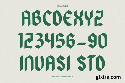 Overgreed - Rounded Blackletter Font