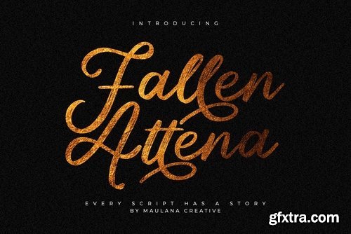 CM - Fallen Attena - Brush Font 3504408