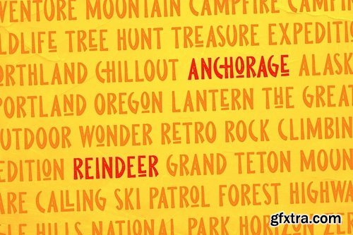 CM - Pine Forest - Outdoor Typeface 3800070