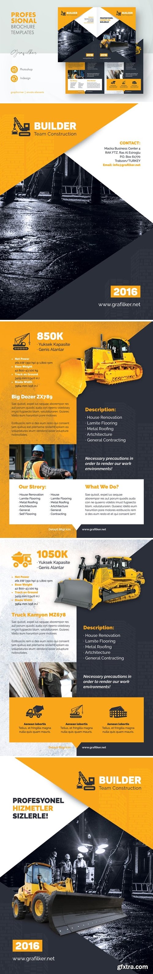 Construction Brochure Templates