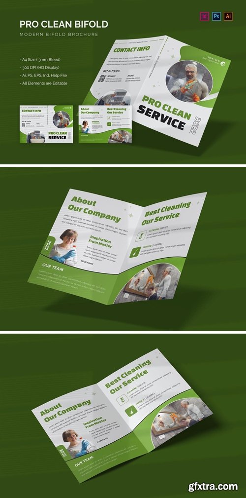 Pro Clean Service - Bifold Brochure