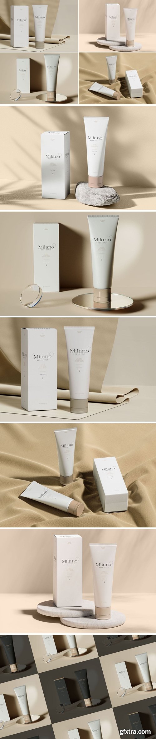 Cosmetic Tube & Packaging Mockups