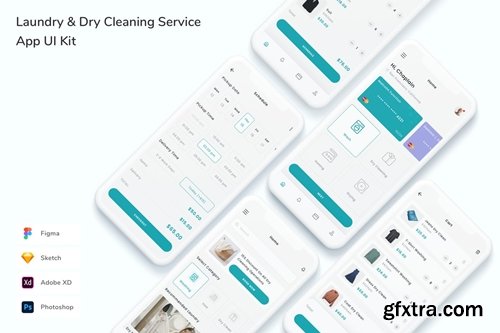 Laundry & Dry Cleaning Service App UI Kit