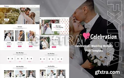 Wedding Website PSD Template o181220