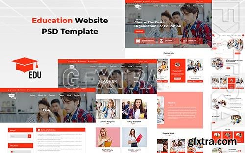 Edu - Education Website PSD Template o92642