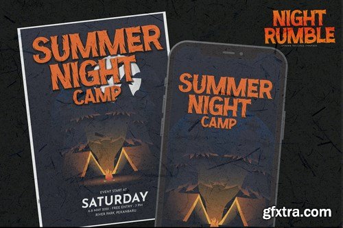 NIGHT RUMBLE - Strong Textured Typeface