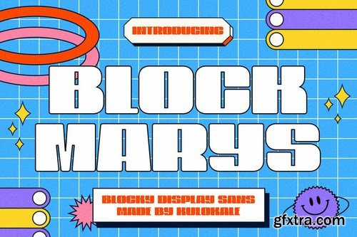 Block Marys - Hipster Display Sans Font