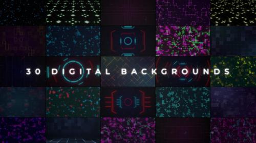 Videohive - Digital Backgrounds for Premiere Pro - 34397168 - 34397168