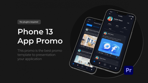 Videohive - App Promo Phone 13 Pro for Premiere Pro - 34424117 - 34424117