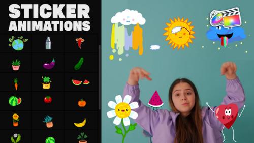 Videohive - Nature Emoji Stickers Animations | FCPX - 34441635 - 34441635