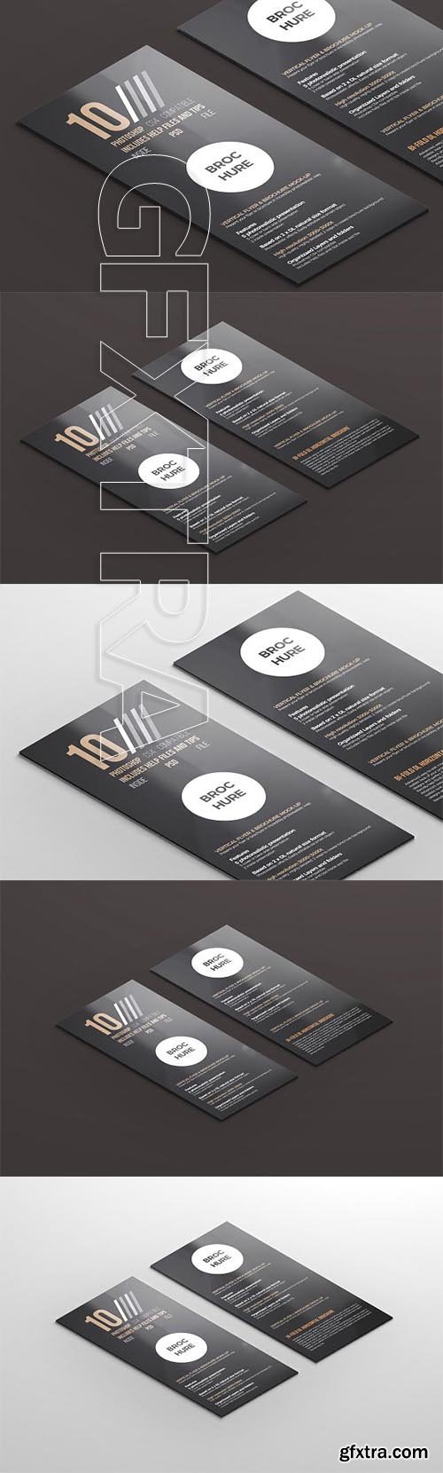 CreativeMarket - 2x DL Flyer & Brochure Mock-Up 1 2798687