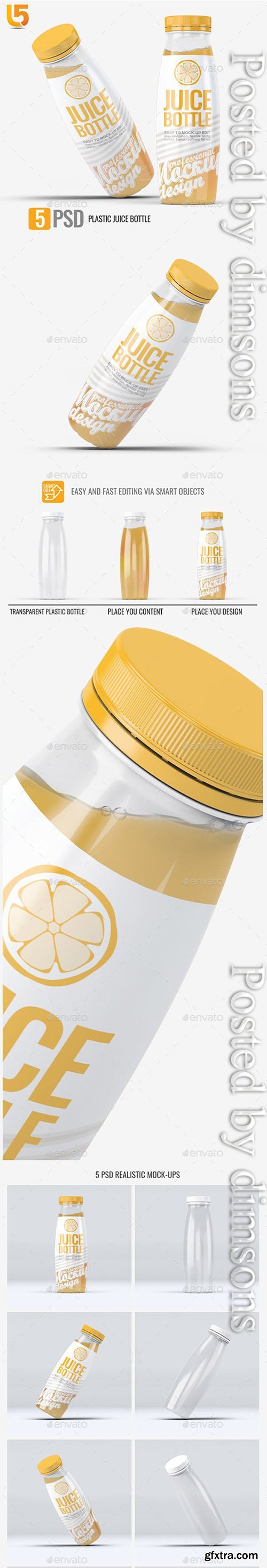 Plastic Juice Bottle Mock-Up