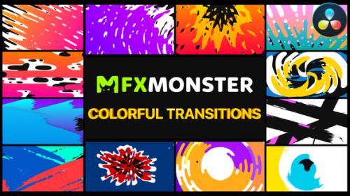 Videohive - Handy Colorful Transitions | DaVinci Resolve - 34409863 - 34409863