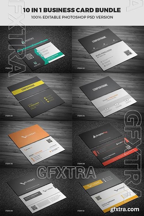 Business Card Bundle Print - Corporate Identity Template o6582