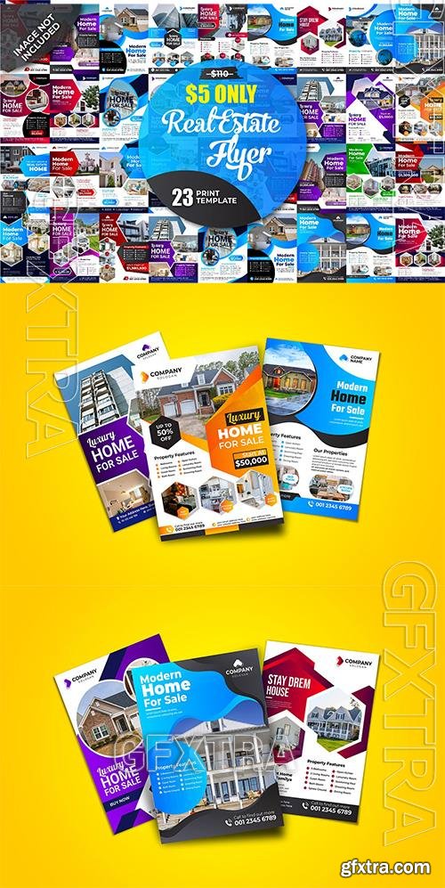 Real Estate Flyer Template Collection - Corporate Identity Template o77158