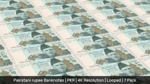 Videohive - Pakistan Banknotes Money / Pakistani rupee / Currency Rs / PKR / 7 Pack - 4K - 34420380 - 34420380